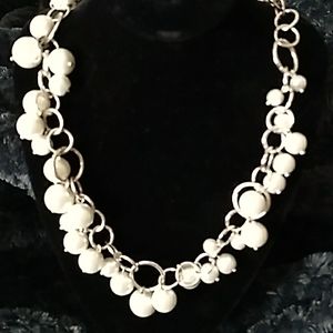 Premier Design Pearl and silver necklace